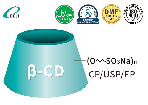 CAS 182410-00-0 sulfobutil beta ciclodextrina éter sais de sódio